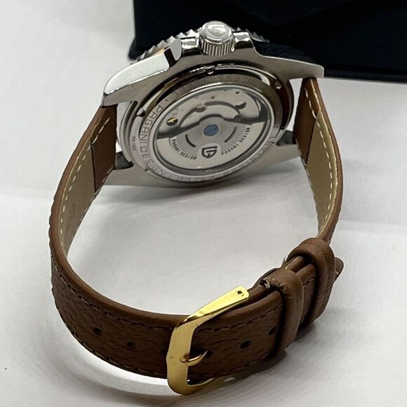 Pagani Design PD-1662 Men\'s Brown Leather Analog Dial Quartz Wrist Watch JMB52
